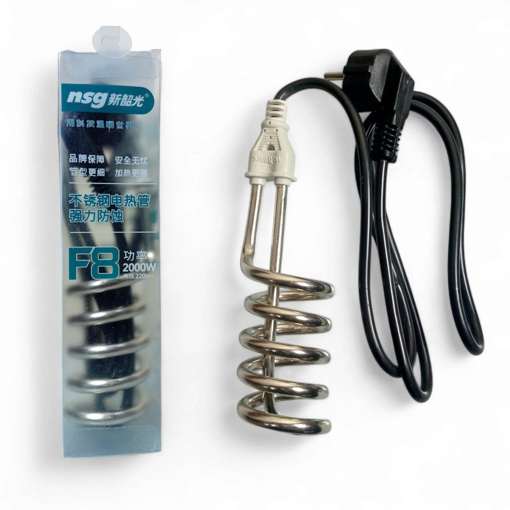 RAF F8 2000W Electric Water Heating Coil – Fast & Safe Stainless Steel Immersion Rod for Quick Home Heating