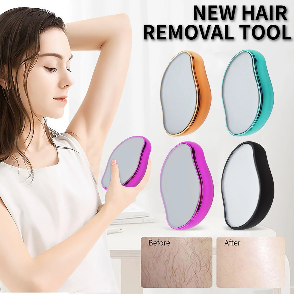 Magic Crystal Hair Eraser – Painless Crystal Hair Remover for Smooth Skin (Random Color)