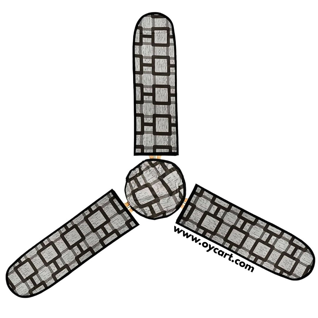 Waterproof & Dustproof 3-Blade Ceiling Fan Cover – Premium Protection (Random Color)