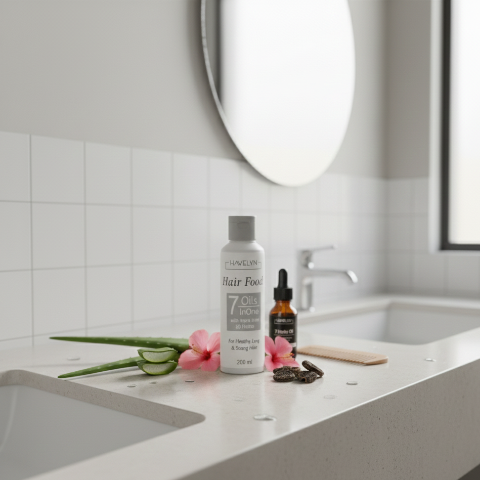 Havlyn Hair Food Oil – Deep Nourishing Hair Growth & Scalp Repair Formula | Anti-Dandruff, Anti-Frizz, Smooth & Shiny Hair