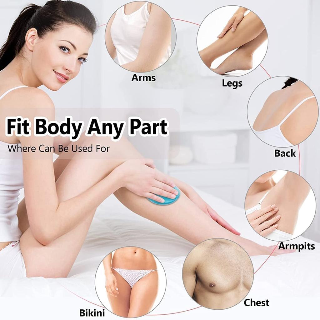 Magic Crystal Hair Eraser – Painless Crystal Hair Remover for Smooth Skin (Random Color)