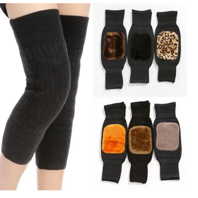 Leg Warmers – Warm Wool Knee-High Winter Wear for Men & Women | High-Quality Fleece Lined | Soft, Comfortable & Insulating | 1 Pair
