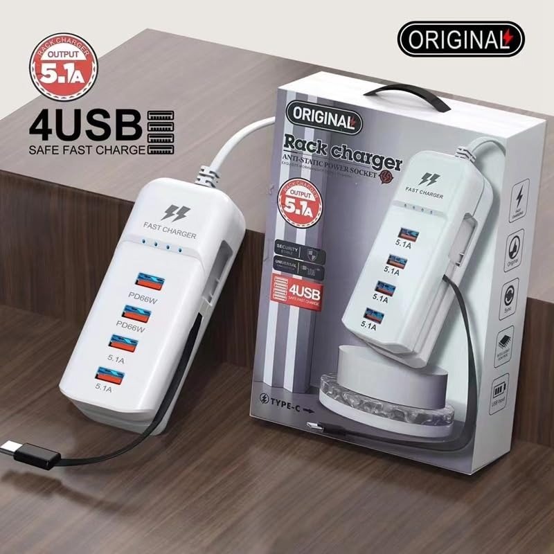 66w pd fast charger with type c cable – 5.1a adapter 66w pd fast charger with type c cable – 5.1a adapter