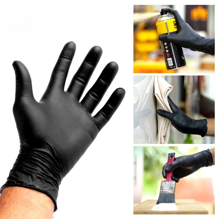 Black Nitrile Gloves 100pcs – Powder-Free Disposable Black Nitrile Gloves 100pcs – Powder-Free Disposable