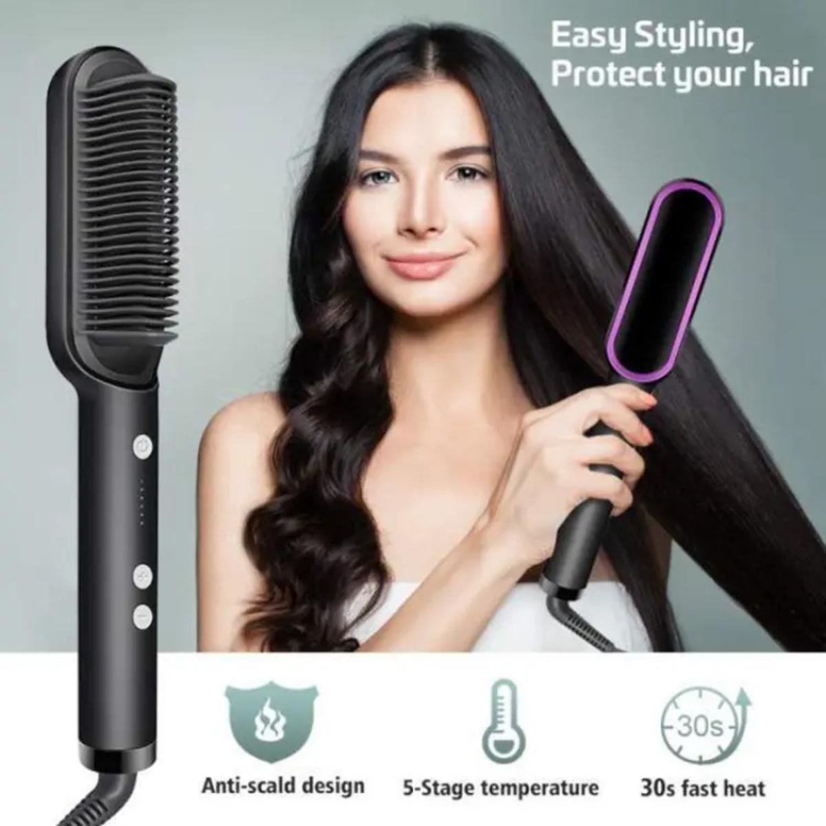 909 hair straightening brush – 2 in 1 straightener & curler 909 hair straightening brush – 2 in 1 straightener & curler
