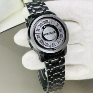 magnetic ball watch – black steel modern design