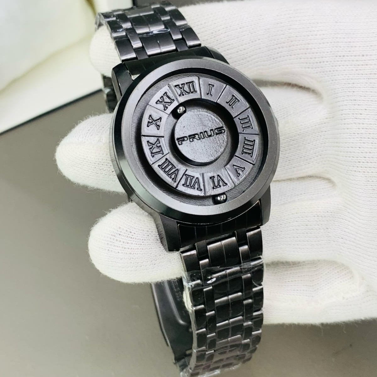magnetic ball watch – black steel modern design magnetic ball watch – black steel modern design