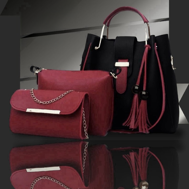 3 piece women handbag set – tote, pouch & clutch 3 piece women handbag set – tote, pouch & clutch