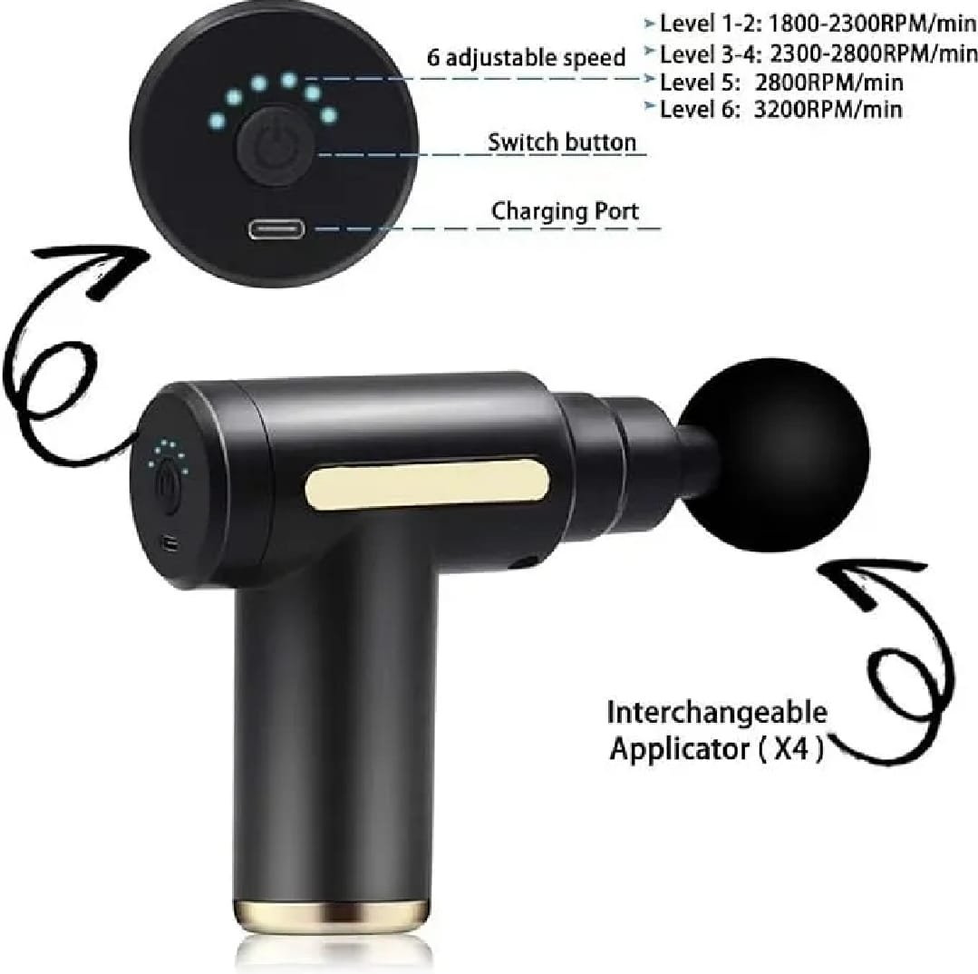 Deep Tissue Massage Gun – Muscle Recovery & Pain Relief Deep Tissue Massage Gun – Muscle Recovery & Pain Relief