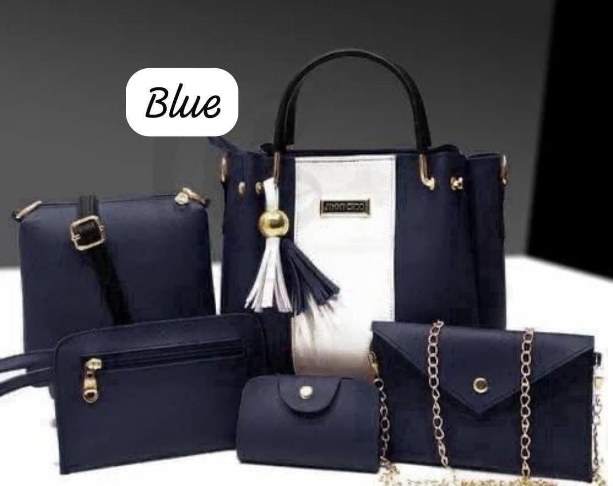 5 piece designer bag set – handbag combo black 5 piece designer bag set – handbag combo black