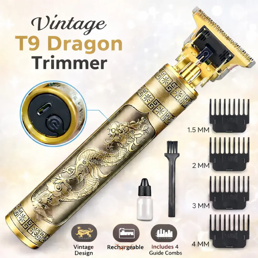 t9 gold hair trimmer – zero cut beard & hair clipper t9 gold hair trimmer – zero cut beard & hair clipper