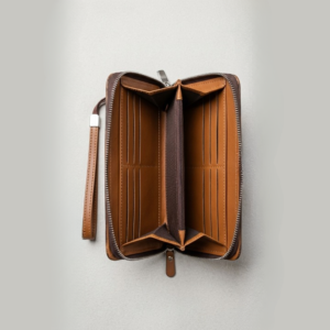 long zipper wallet with phone pocket – card holder organizer