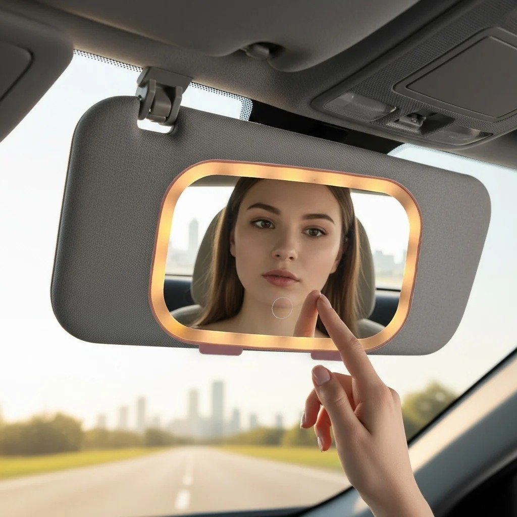 car led makeup mirror – sun visor vanity light car led makeup mirror – sun visor vanity light