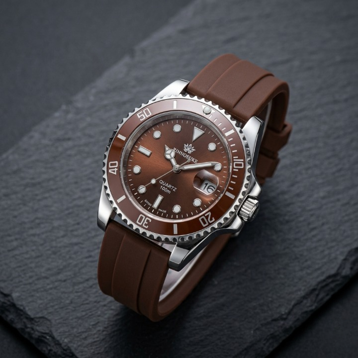 men’s sports watch – blue silicone strap luxury style men’s sports watch – blue silicone strap luxury style