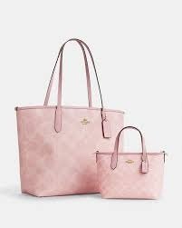 pink tote shoulder bag – stylish 16×11 handbag