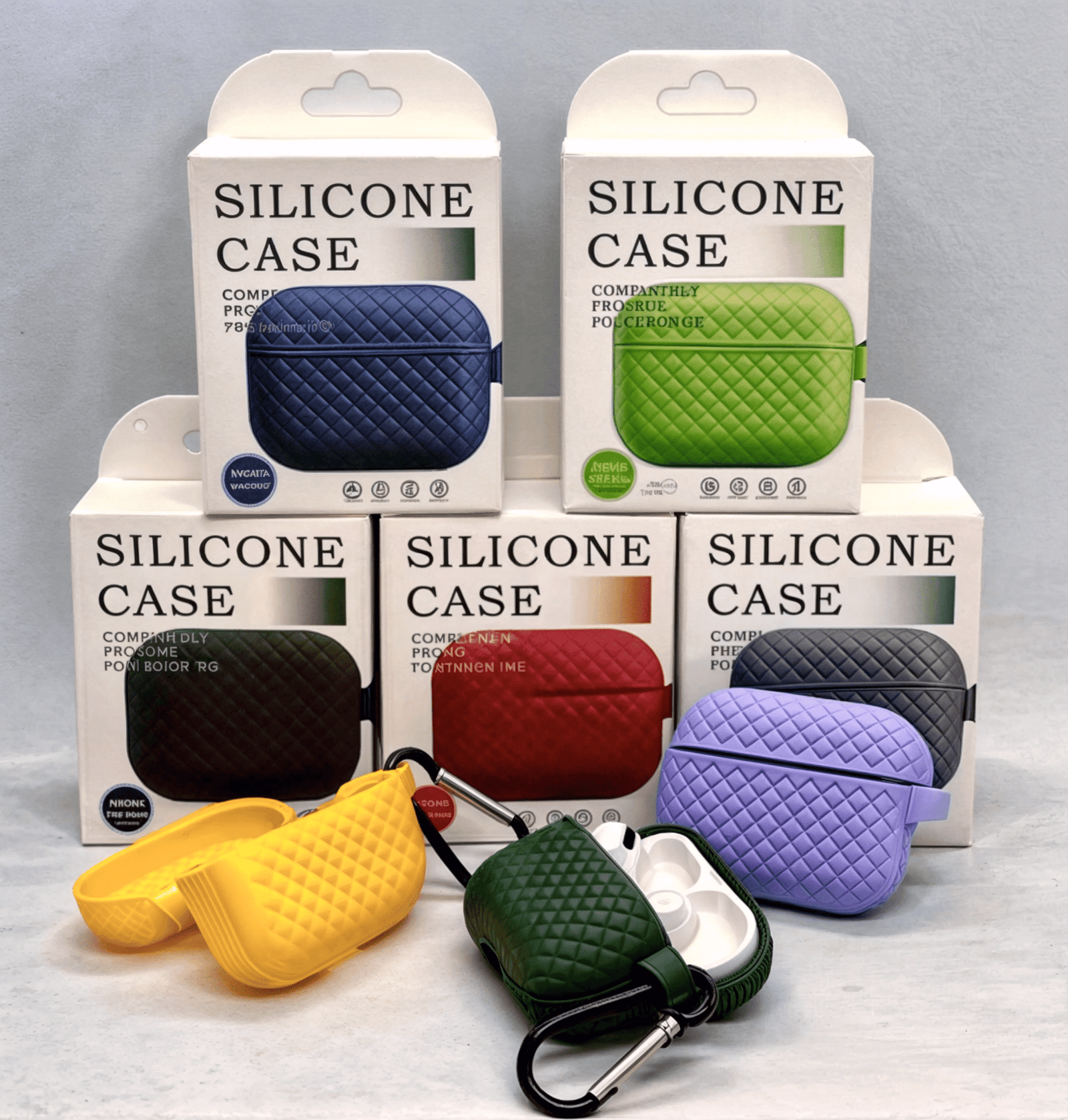 silicone braided airpods case – soft tpu shockproof cover (breathable design) silicone braided airpods case – soft tpu shockproof cover (breathable design)
