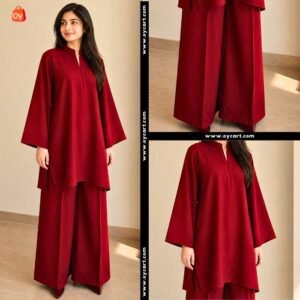 premium lawn purple 2/3 piece suit for women ocwd10001