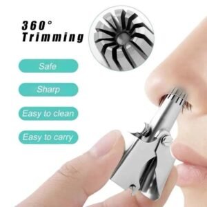 premium manual nose hair trimmer – safe, painless & travel ready grooming tool