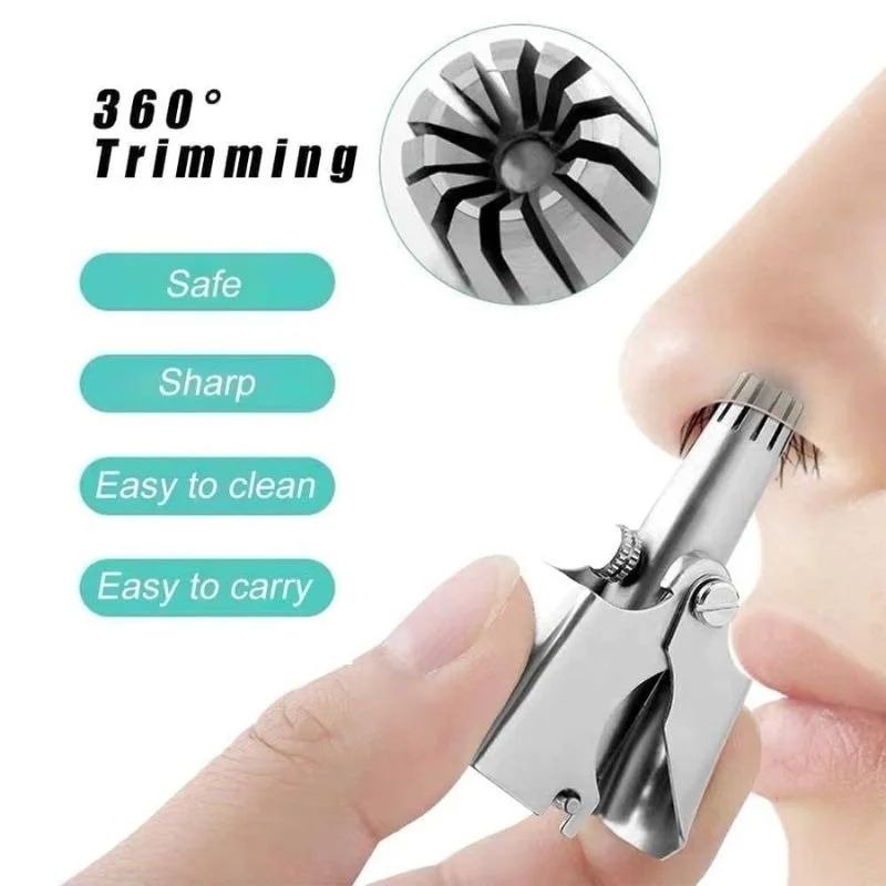 premium manual nose hair trimmer – safe, painless & travel ready grooming tool premium manual nose hair trimmer – safe, painless & travel ready grooming tool