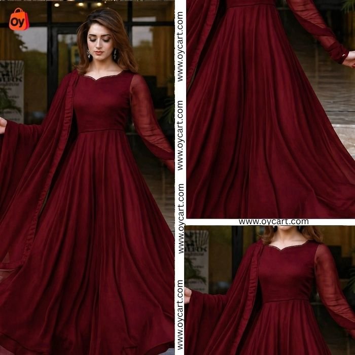 premium lawn maxi frock suit with dupatta (elegant flow style) ocwd10005 premium lawn maxi frock suit with dupatta (elegant flow style) ocwd10005