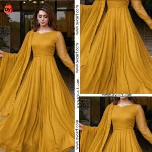 premium lawn maxi frock suit with dupatta (elegant flow style) ocwd10005