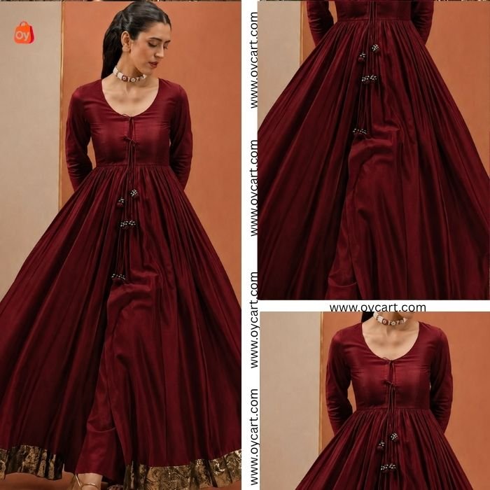 premium lawn maxi dress with tassel detail & golden border premium lawn maxi dress with tassel detail & golden border
