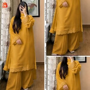 premium lawn 3 piece suit with double chiffon dupatta ocwd10017